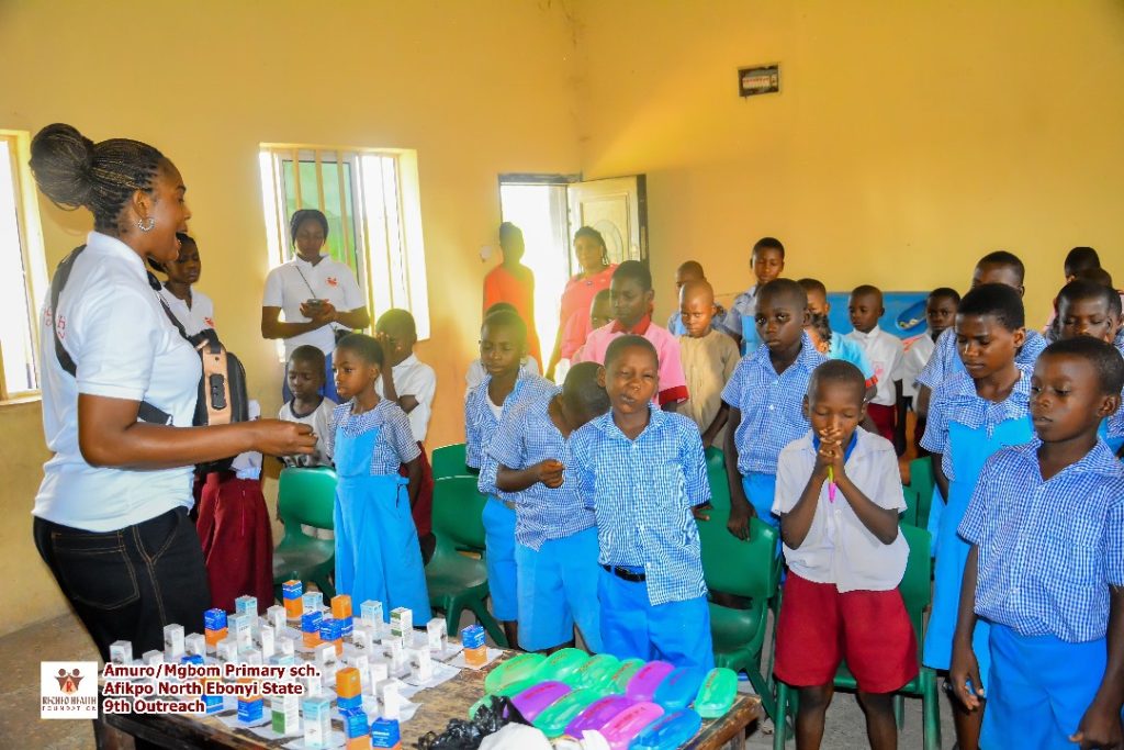 God is the master planner. Our Chairperson led the pupils to God before starting the event.